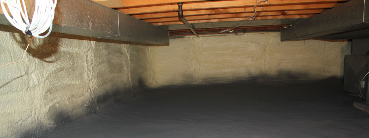 Mesa spray foam insulation for crawl spaces